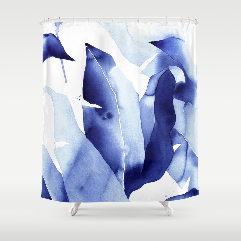 Royal Blue Palms No 2 Shower Curtain By Theaestate Society6