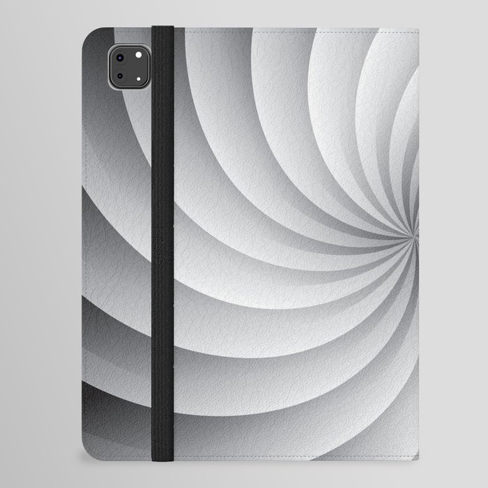 SWIRL. Black and white. iPad Folio Case