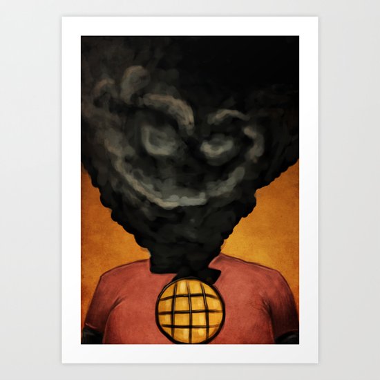 Captain Pollution Art Print