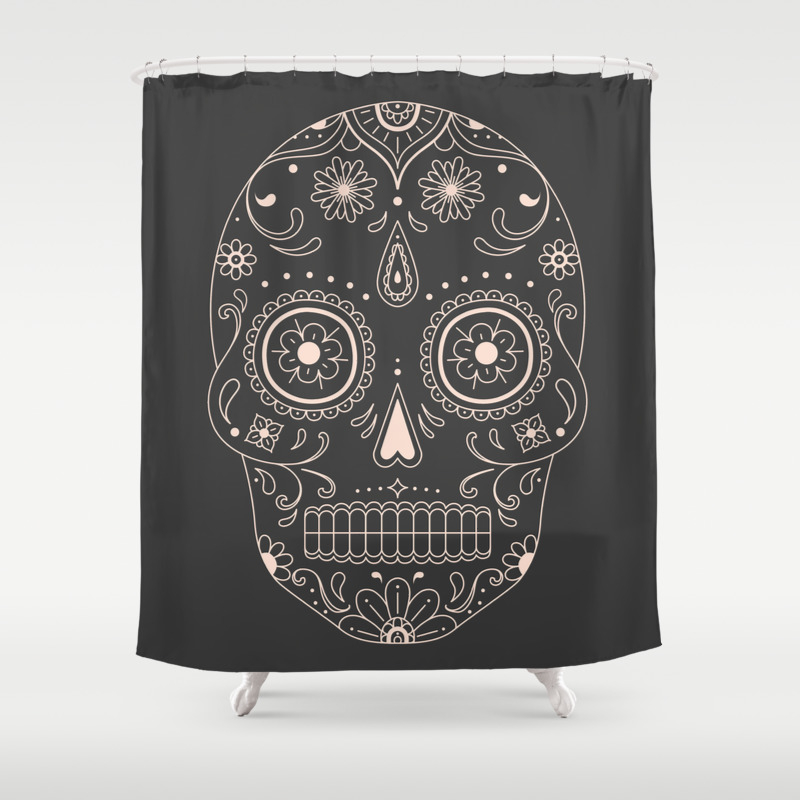 Sugar Skull Shower Curtain