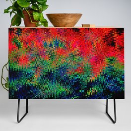 Surrealistic And Psychedelic Pattern Credenza