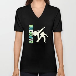 Brazilian Martial Art, Capoeira V Neck T Shirt