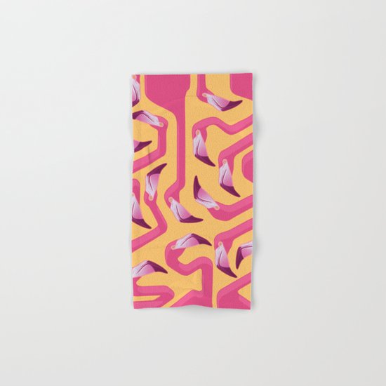 Flamingo Maze Hand & Bath Towel