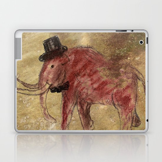 Cave art vintage mamut. Laptop & iPad Skin