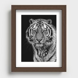 Tiger portrait  Recessed Framed Print