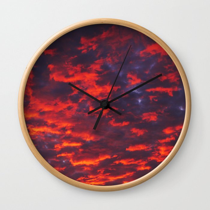 Painted Sky Wall Clock