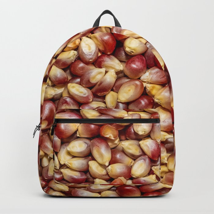 Purple and Rouge Popcorn Kernels Food Photograph Pattern Design Backpack