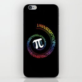 Rainbow Math Geek Mathematician Pi Day iPhone Skin