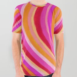 Moving Forward Pattern Design All Over Graphic Tee