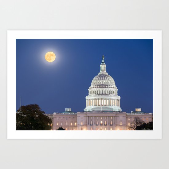 The Harvest Moon Art Print
