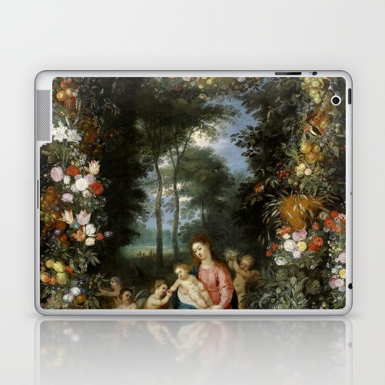 Madonna and Child with young Saint John the Baptist Laptop & iPad Skin