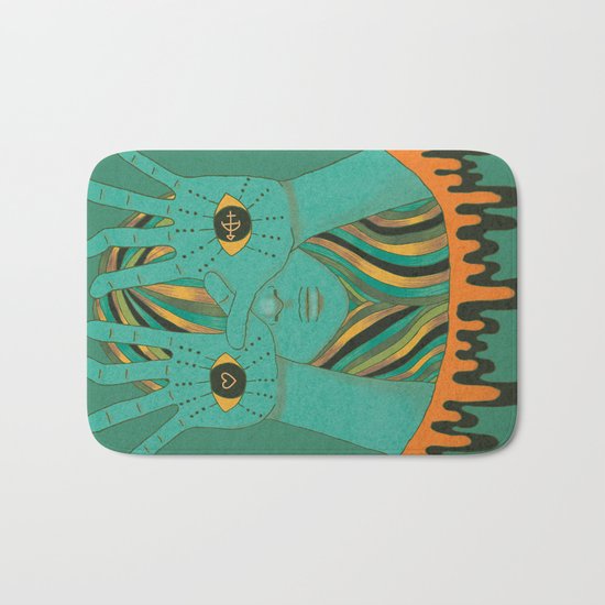 eyes of gypsy Bath Mat