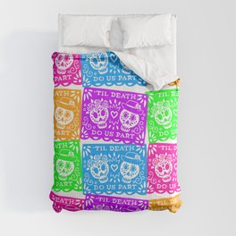 Day of the Dead Sugar Skull Papel Picado Flags Comforter