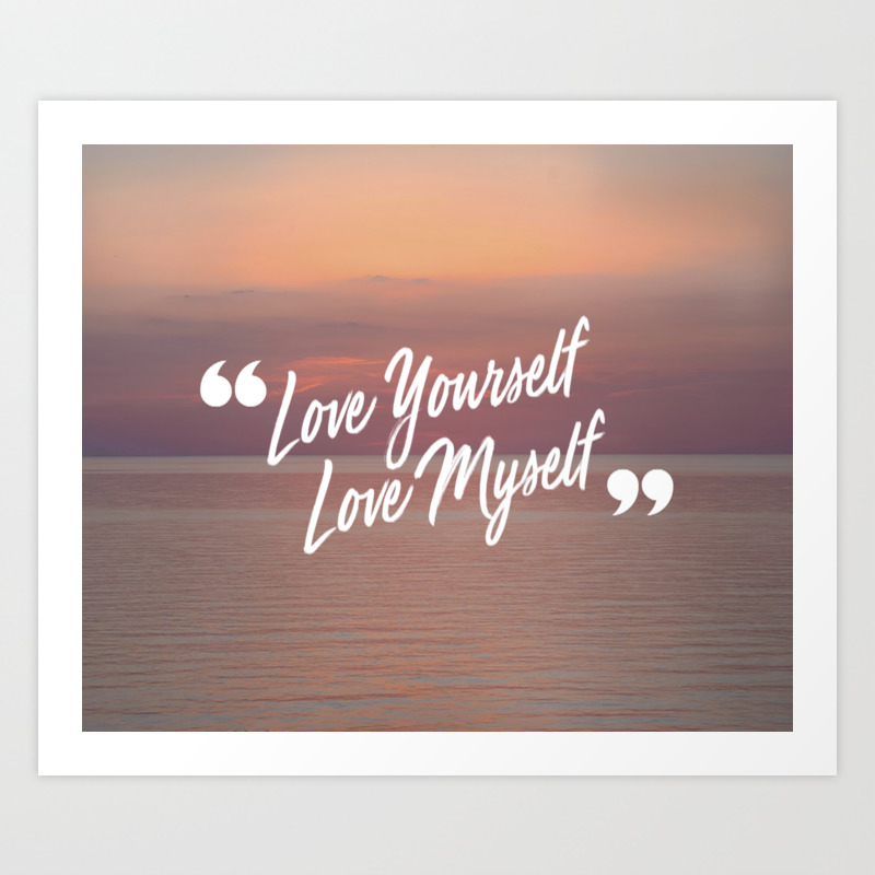 BTS: Love yourself, love myself Art Print