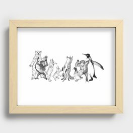 Party Animals Recessed Framed Print