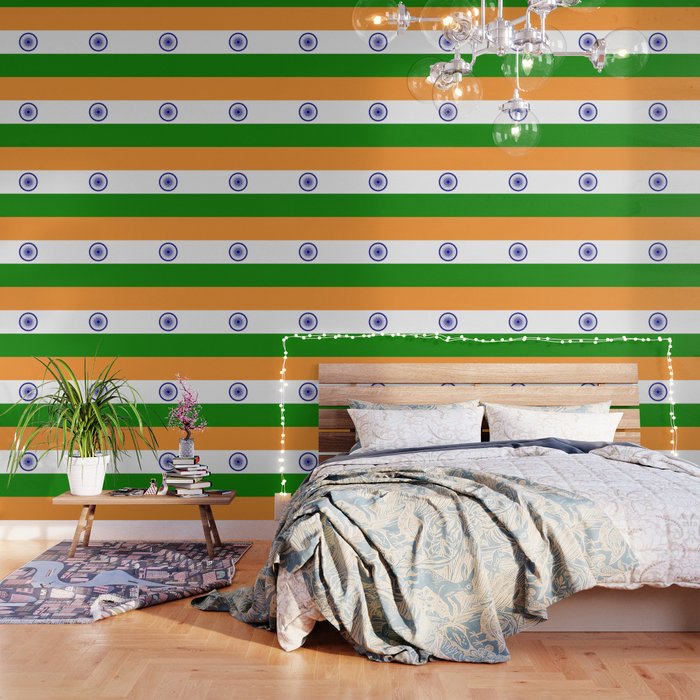 Flag Of India Wallpaper By Flagsoftheworld Society6
