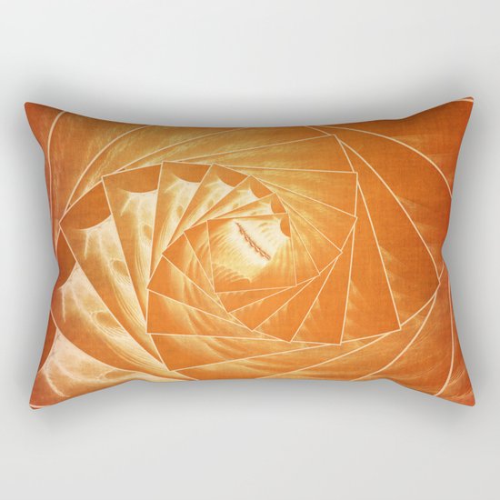 The Burning Eye Sees Spiral Rectangular Pillow