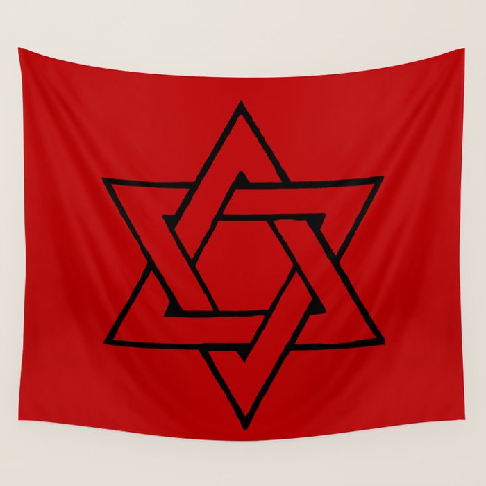 Red Star Of David Wall Tapestry By Homestead Society6