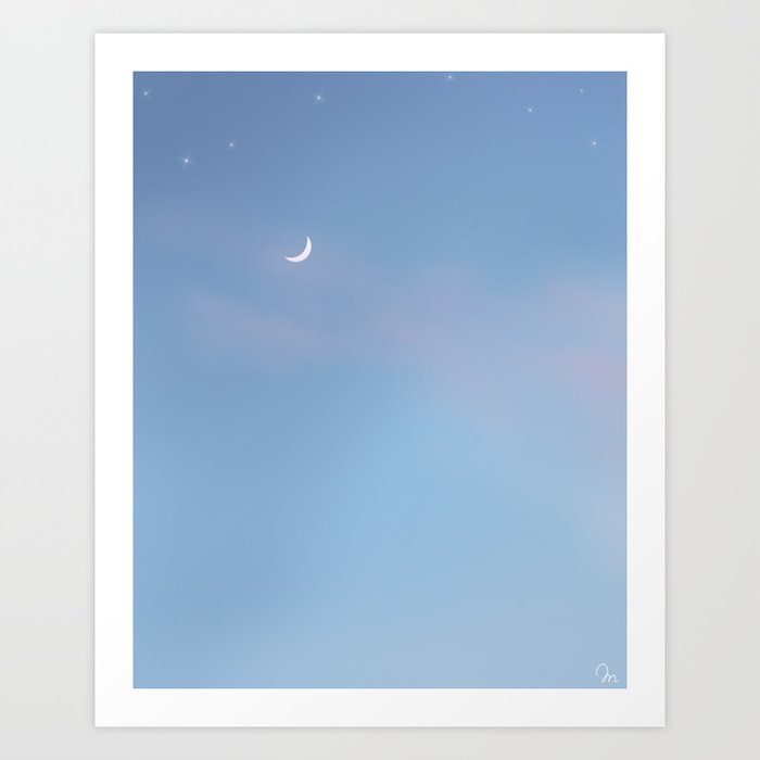 Relax and breath  Art Print