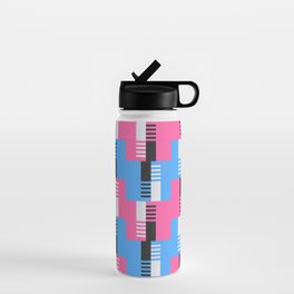 Pasodoble in Pink and Blue Water Bottle | Pasodoble, Graphicdesign, Blue, Dance, Music, Pink, Black 