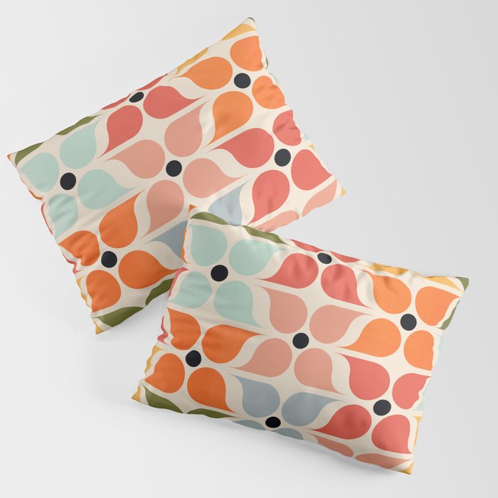 Old times geometry pattern Pillow Sham