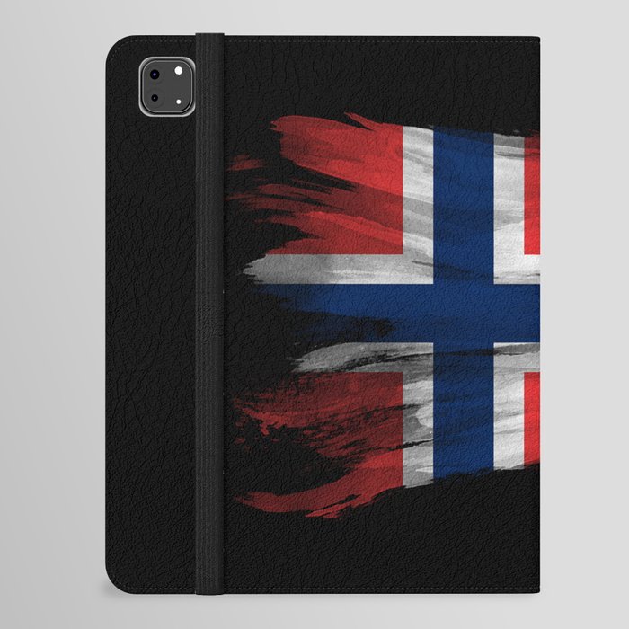 Norway flag brush stroke, national flag iPad Folio Case
