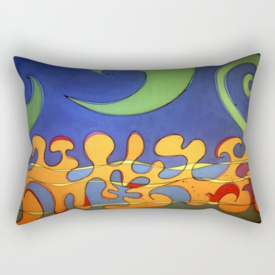 OCEAN Wave SHOWER CURTAIN #B Rectangular Pillow