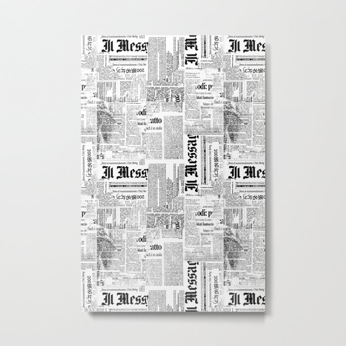 Black And White Collage Of Grunge Newspaper Fragments