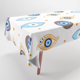 Greek evil eye pattern Tablecloth