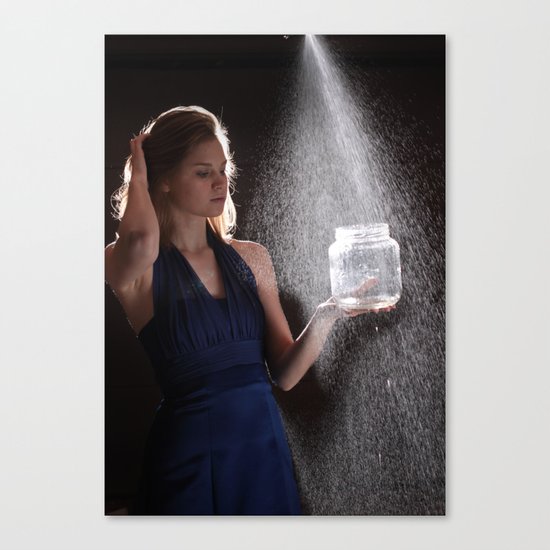 Waterfall of Words Canvas Print