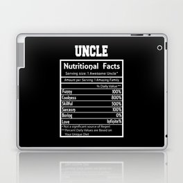 Uncle Nutritional Facts Funny Laptop Skin