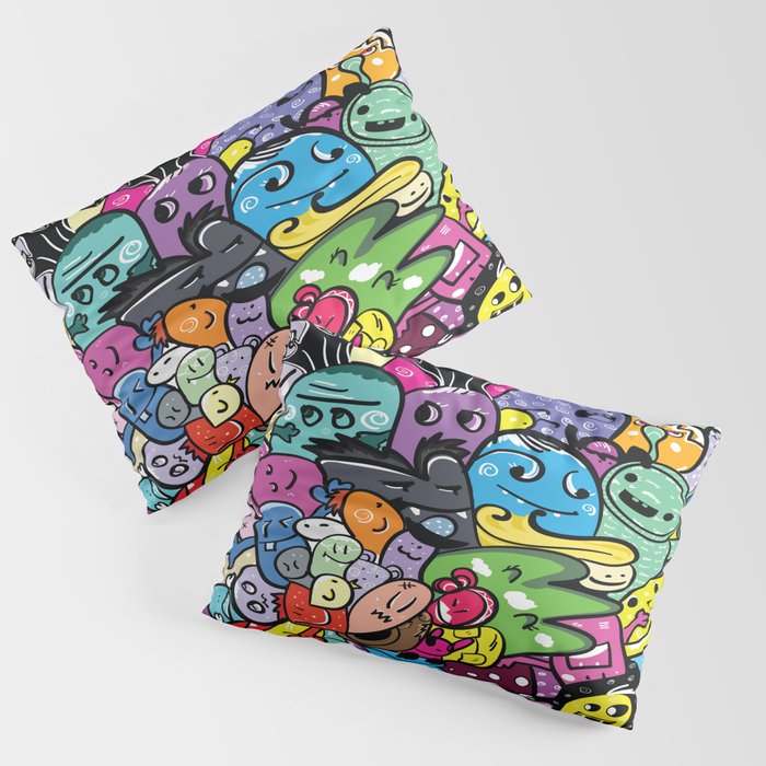 Monster friends Pillow Sham