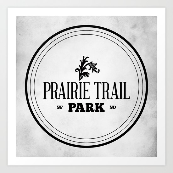 Prairie Trail Park Art Print