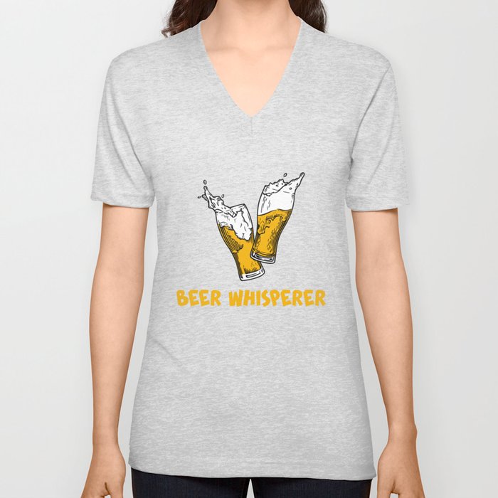 Beer Whisperer V Neck T Shirt