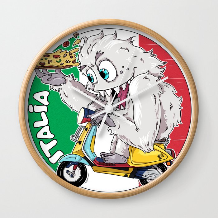 Are we there YETI? ITALY Wall Clock