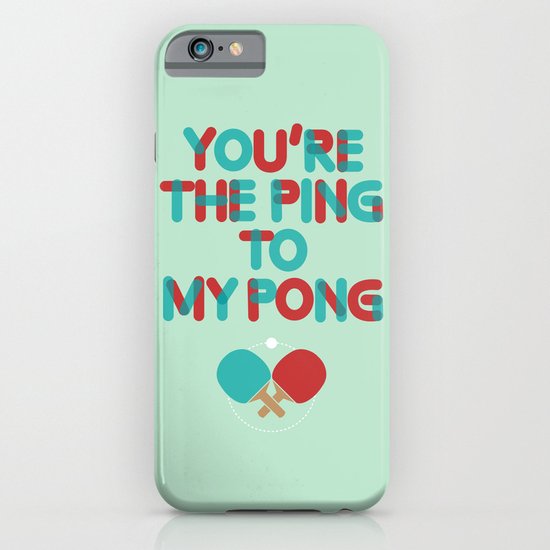 Love is like ping pong iPhone & iPod Case