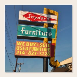 Cole Manor Motel Square Print By Melissa Martinez Society6