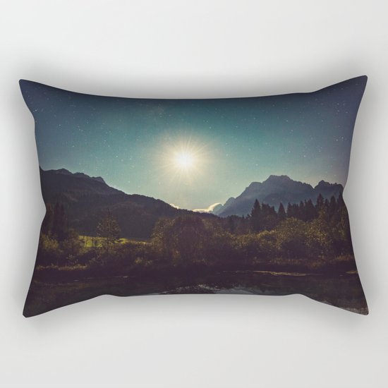 Moonshine, Stars and Nature Rectangular Pillow