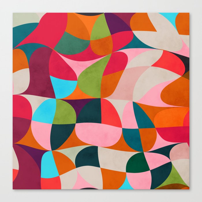 shapes spring colors Canvas Print by Ana Rut Bre Fine Art | Society6