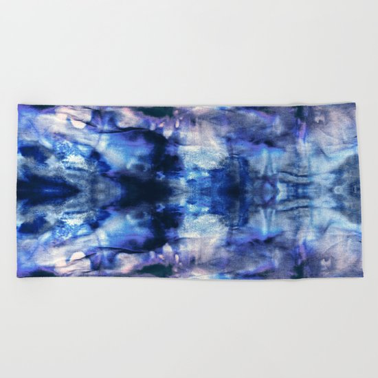 Blue Lagoon Tie-Dye Beach Towel