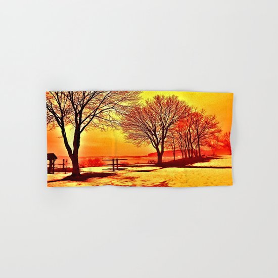 Autumn Lake Hand & Bath Towel