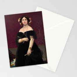 Madame Moitessier, 1851 by Jean-Auguste-Dominique Ingres Stationery Card