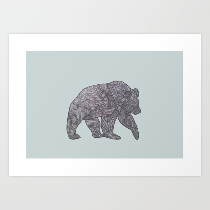 Bear. Art Print