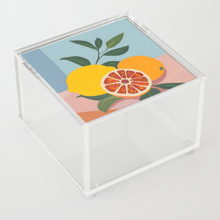 Italian Citrus Fruits Acrylic Box