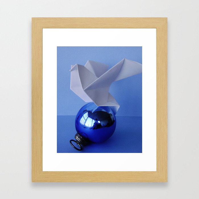 Origami Dove 1 Framed Art Print