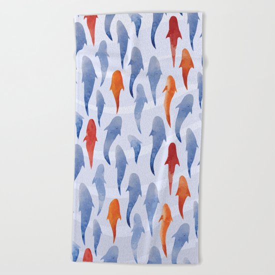 Marine Pattern 02 Beach Towel