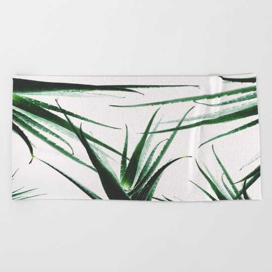 plant vibes Beach Towel