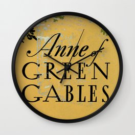 Anne of Green Gables Vintage 1945 Book Cover Wall Clock