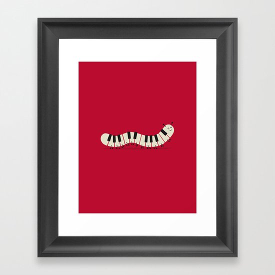 Caterpiano Framed Art Print