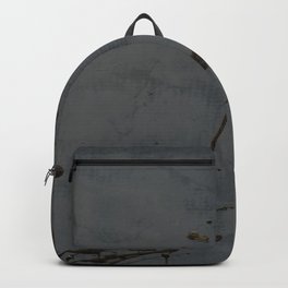 Black And Gray Abstract Jackson Pollock Inspired Study In Black - Gothic Glam - Corbin Henry Backpack